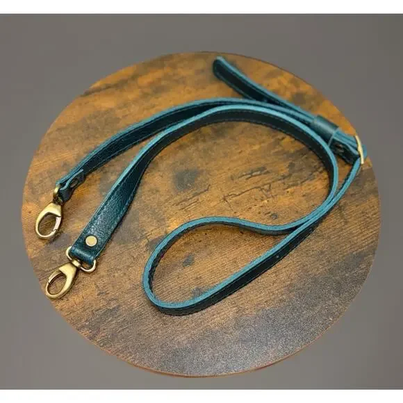 Portland Leather Almost Perfect Mini Crossbody Tote Blue Green - Picture 11 of 11